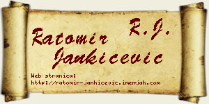 Ratomir Jankićević vizit kartica
